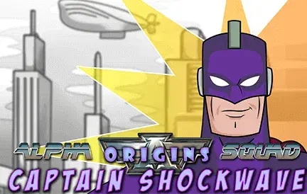 Alpha Squad Origins Captain Shockwave Video Slot game