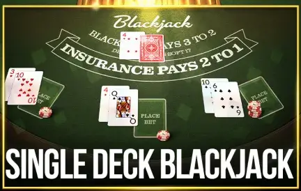 Single Deck Blackjack game